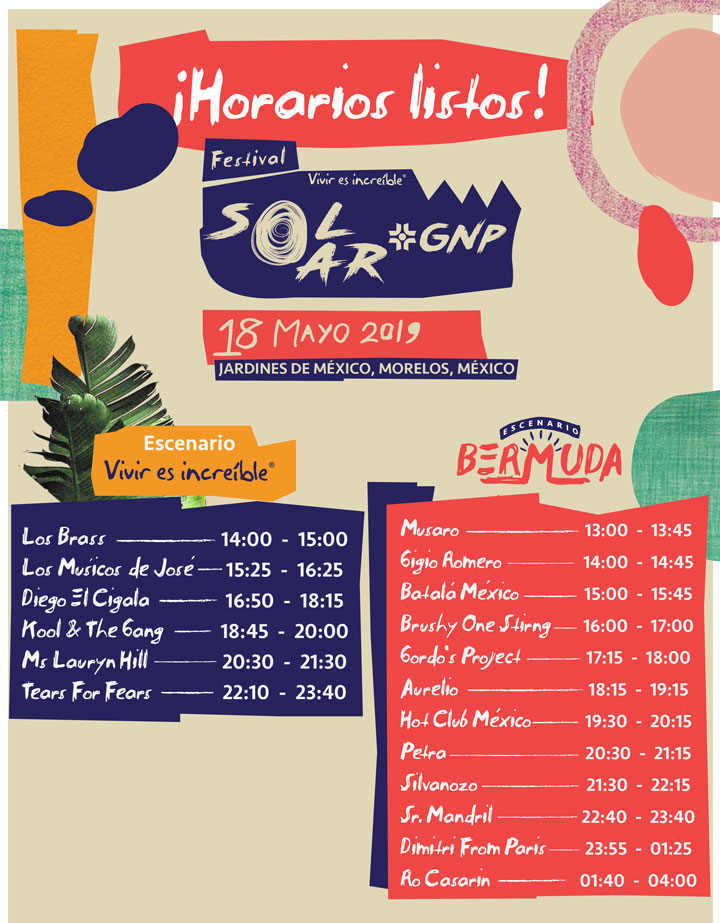 Cartel Horarios Y Todos Los Detalles Del Solar GNP 2019 Freim TV