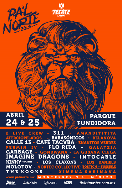 Pa'l Norte 2015. Cartel, Bandas, Fechas, Boletos Y Precios